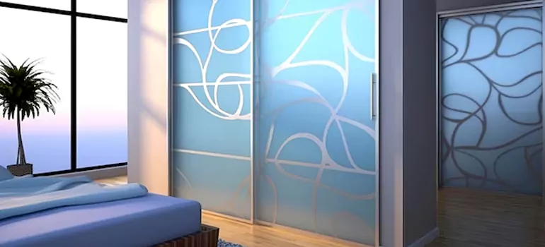 Frosting Glass Cabinet Doors in Santa Clara, CA